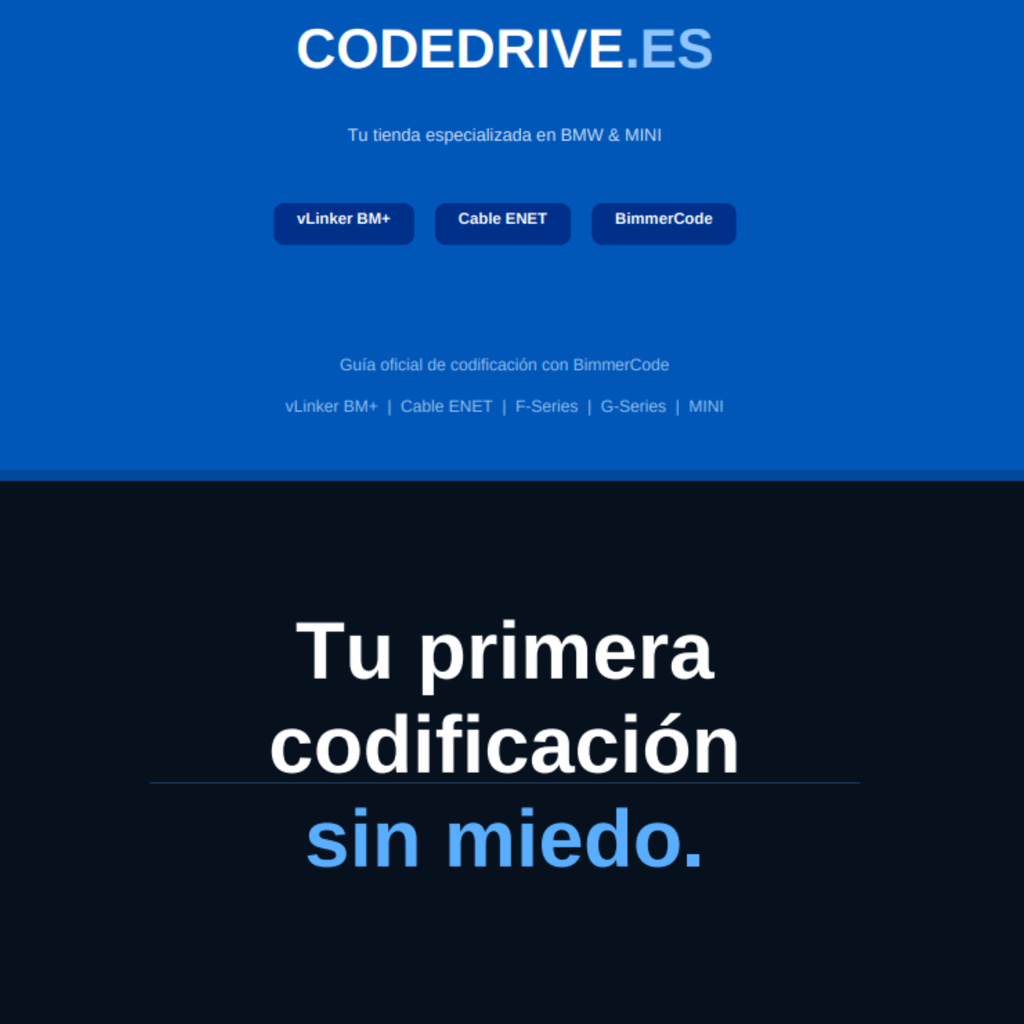 Guía Avanzada de Codificación BMW & MINI — BimmerCode 2026 - CodeDrive