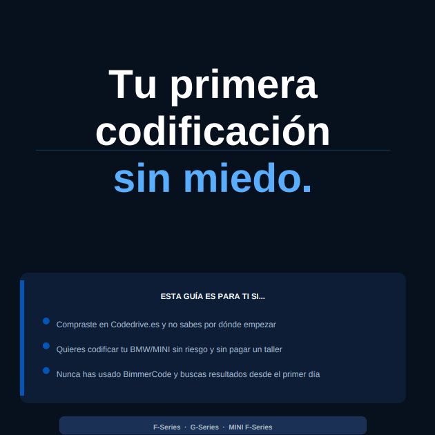 Pack Codedrive — OBD2 Bluetooth + Cable ENET para BimmerCode y BMW + Guía Codedrive - CodeDrive